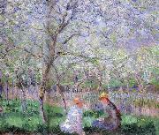 Claude Monet Springtime France oil painting reproduction